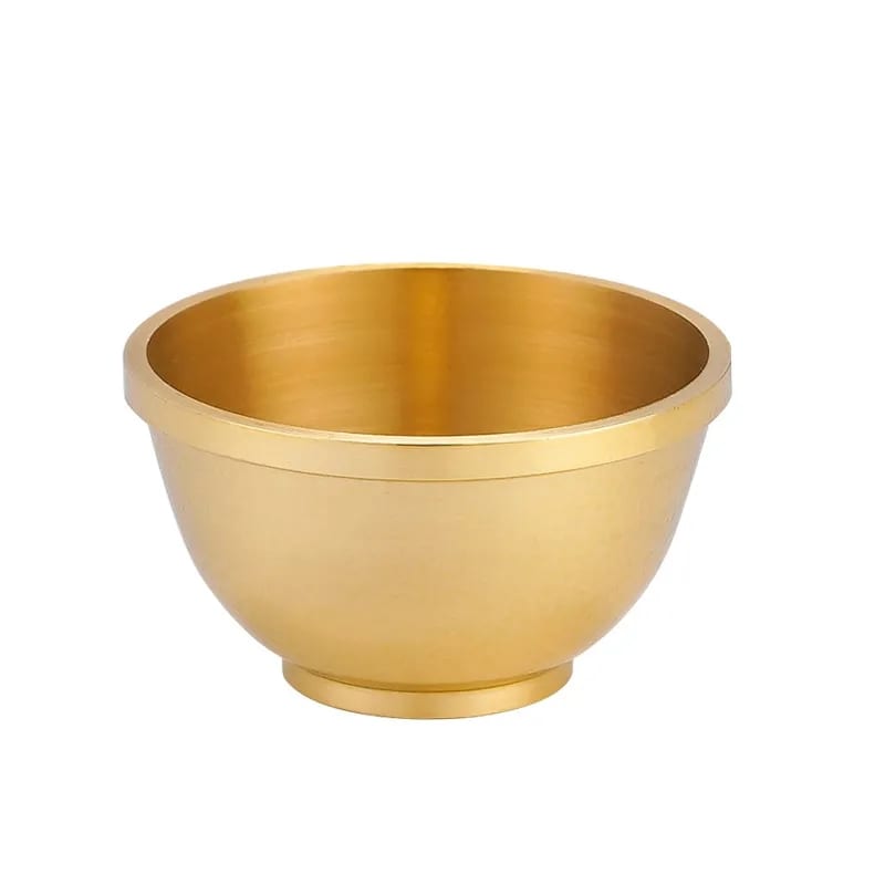 3 Inch Solid Brass Libation Cup Offering Ceremonial Bowl