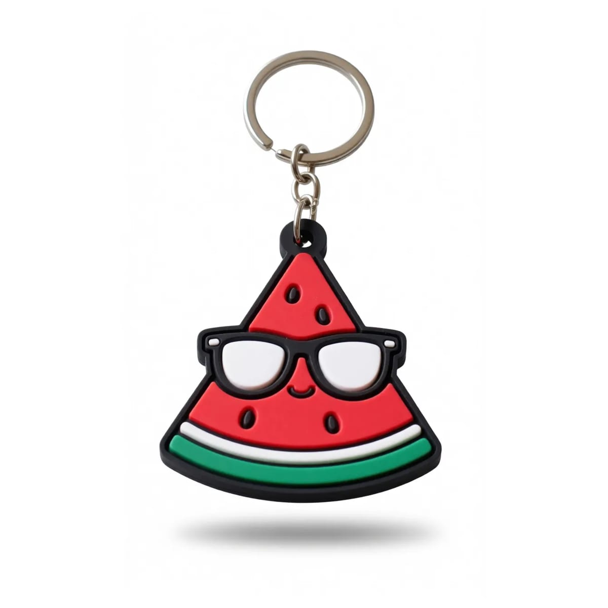 Custom Soft PVC Rubber Keychain 3D Molded Charm Split Ring