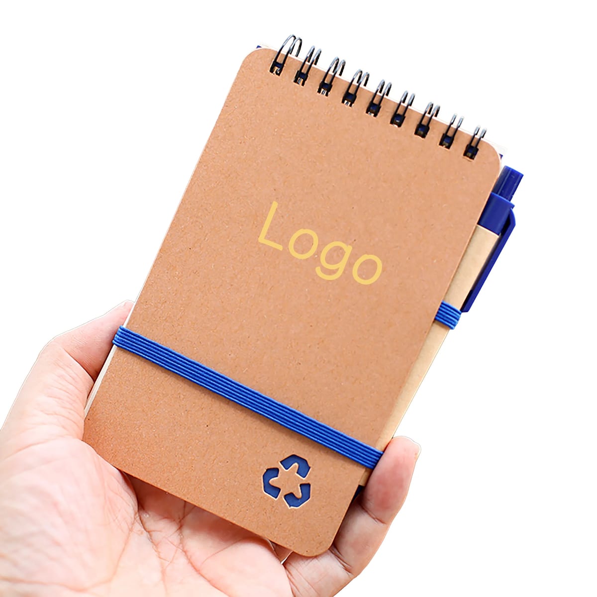 Eco Friendly Spiral Notebook with Matching Recycled Pen Set — image 1 of 6