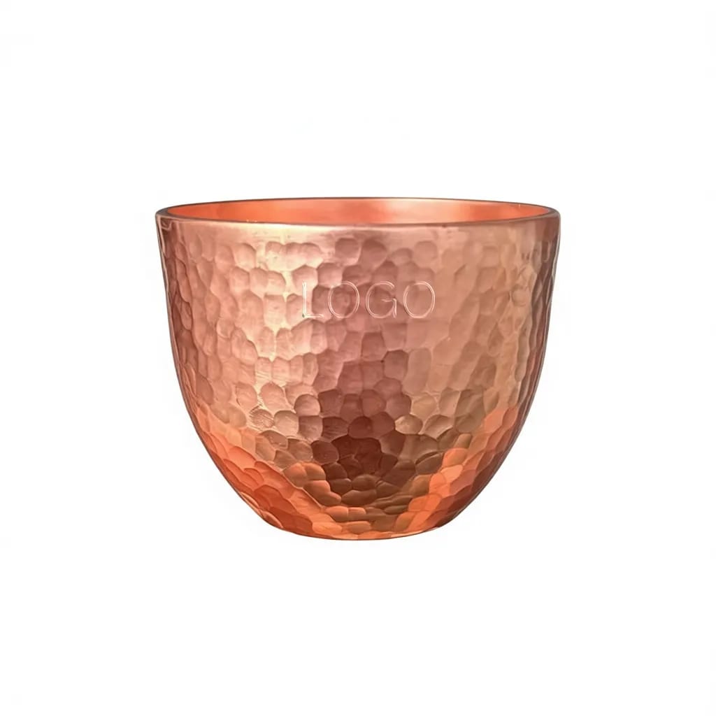 Hand Hammered Pure Copper Artisan Tea Spirits Tasting Cup — image 1 of 16