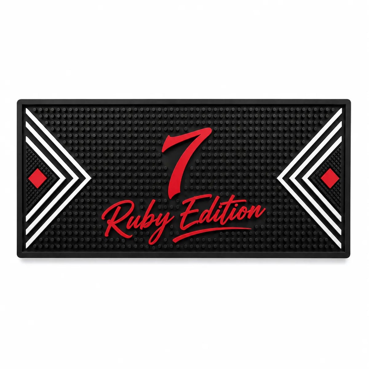Large Rubber Bar Spill Service Mat 24x12 Inch Countertop Pad