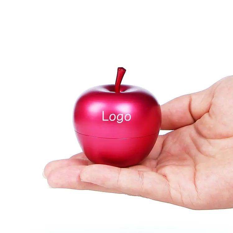 Lustrous Metallic Apple Shaped Airtight Storage Jar