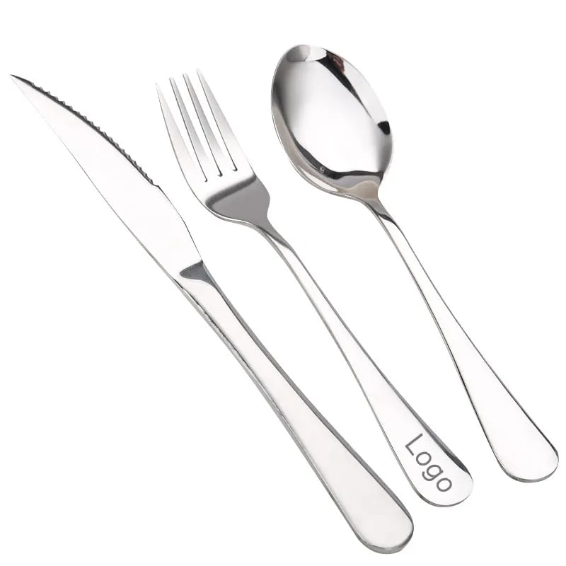 Modern Stainless Steel 3 Piece Cutlery Flatware Set — image 1 of 3
