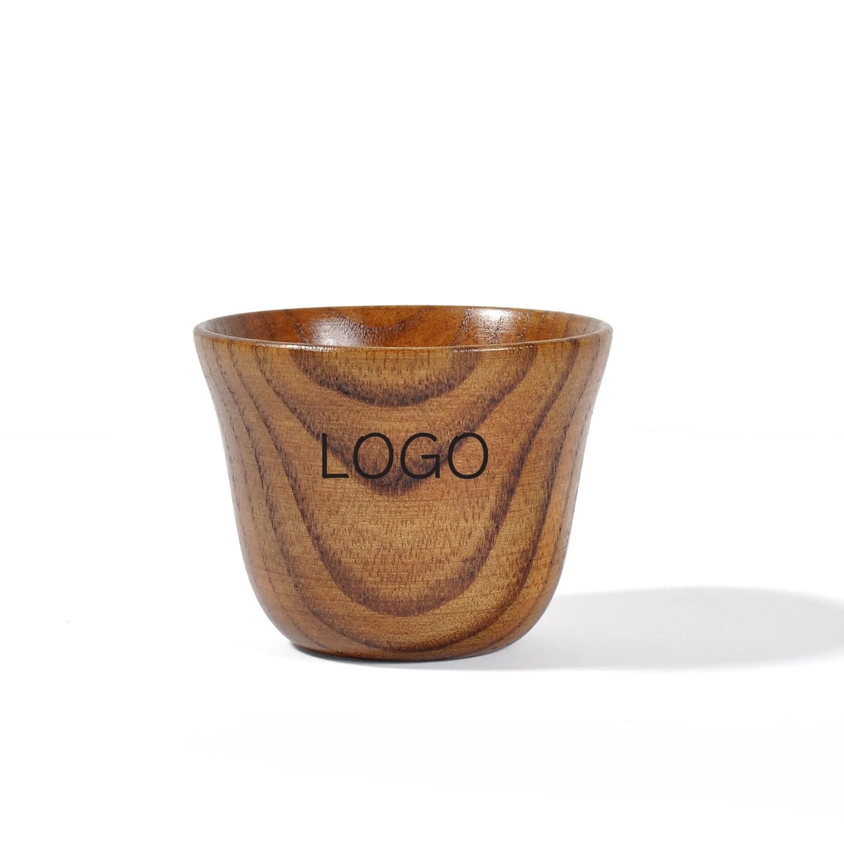Natural Jujube Wood Insulated Small Espresso Sake Tea Cup — image 1 of 6