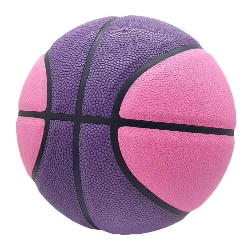 Size 7 Custom Full Color Print Durable PU Leather Basketball — image 1 of 6